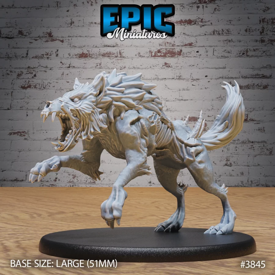 Undead Dire Wolf Roar (Large)