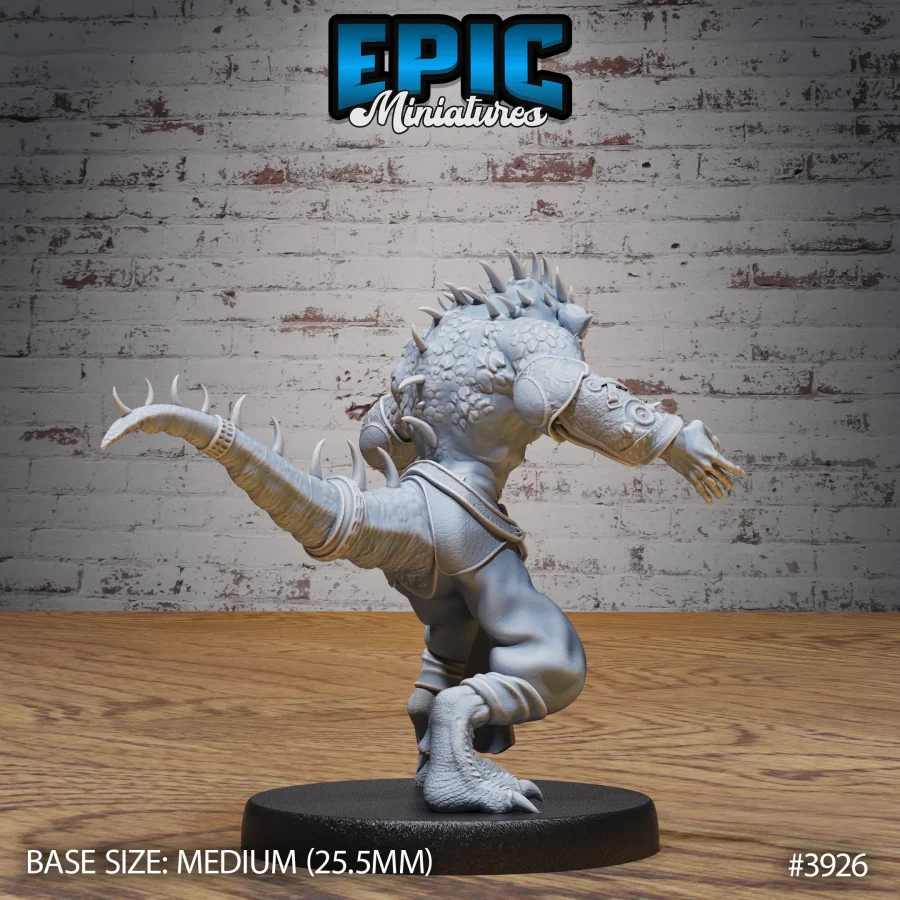 Lizard Folk Thug Roaring (Medium) - Image 2