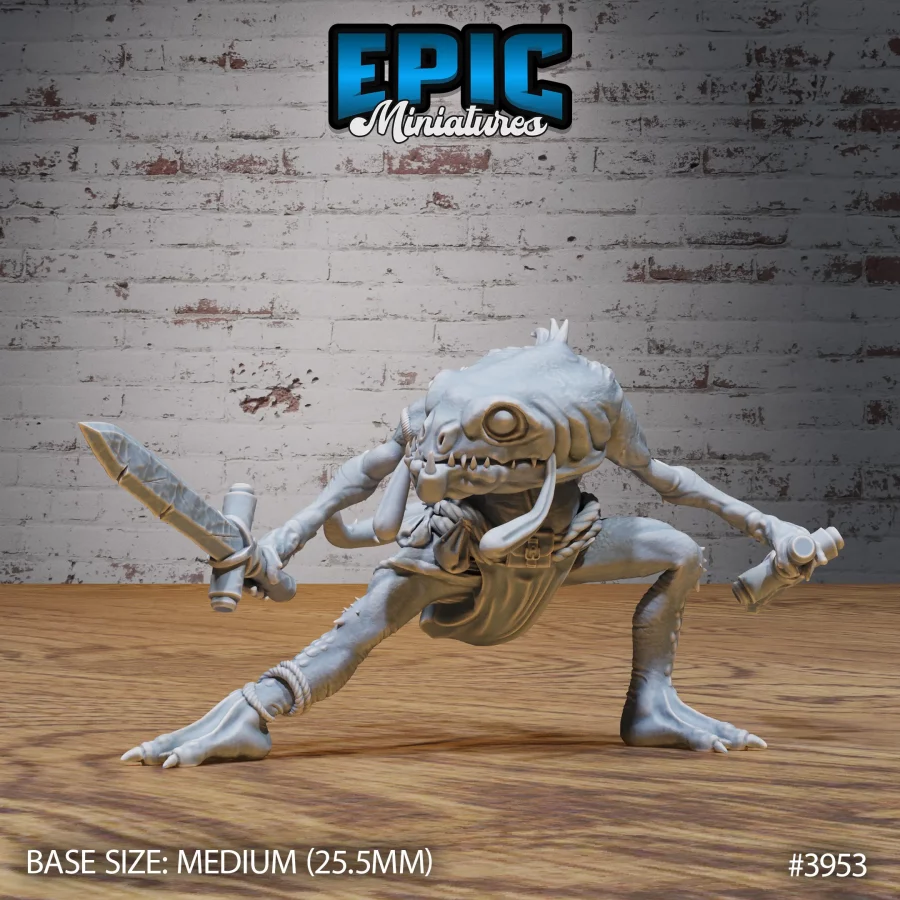 Dark Fish Folk Swords (Medium)