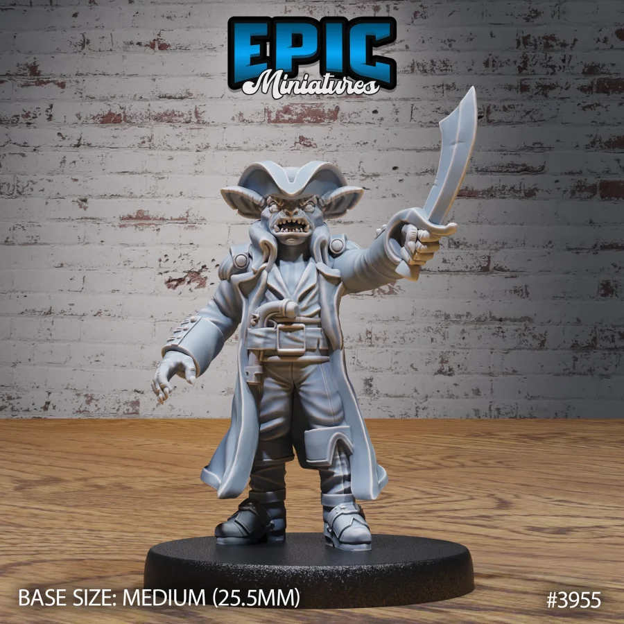 Kobold Pirate Captain (Medium)