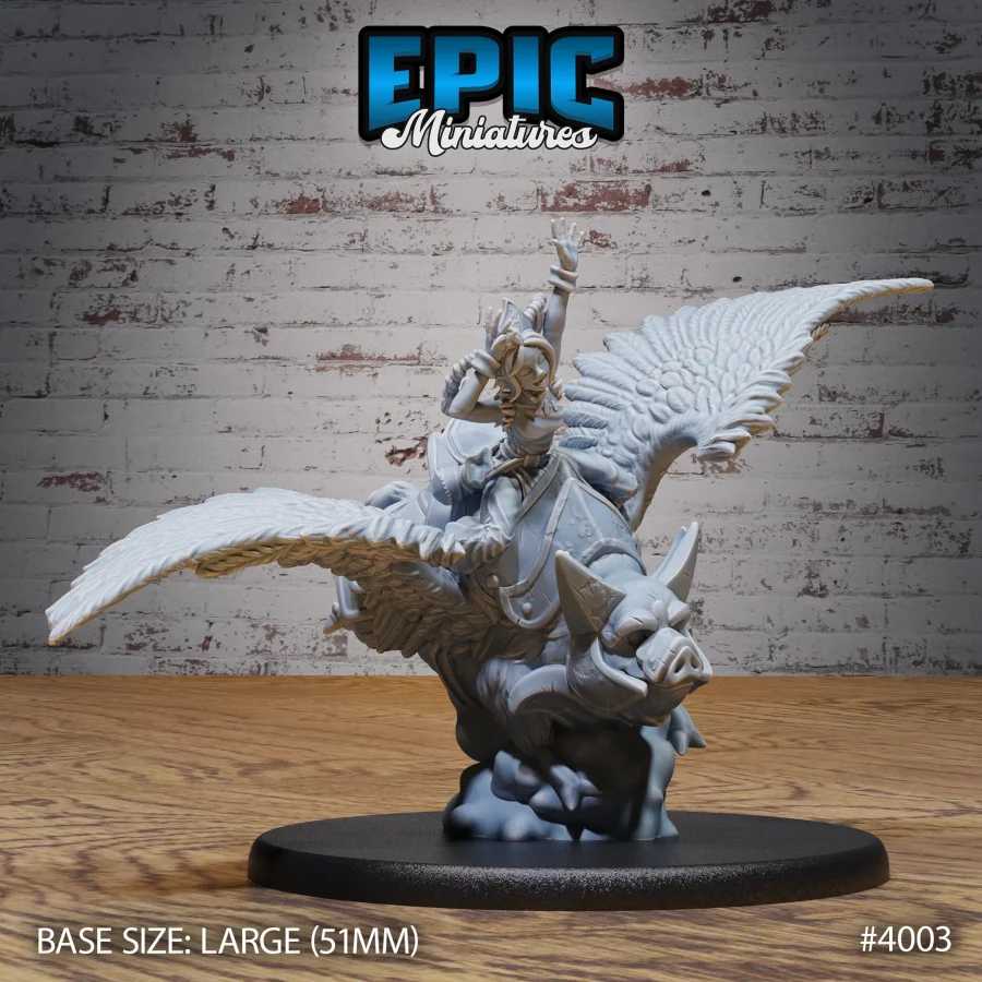Pig Flying + Mount (Large)