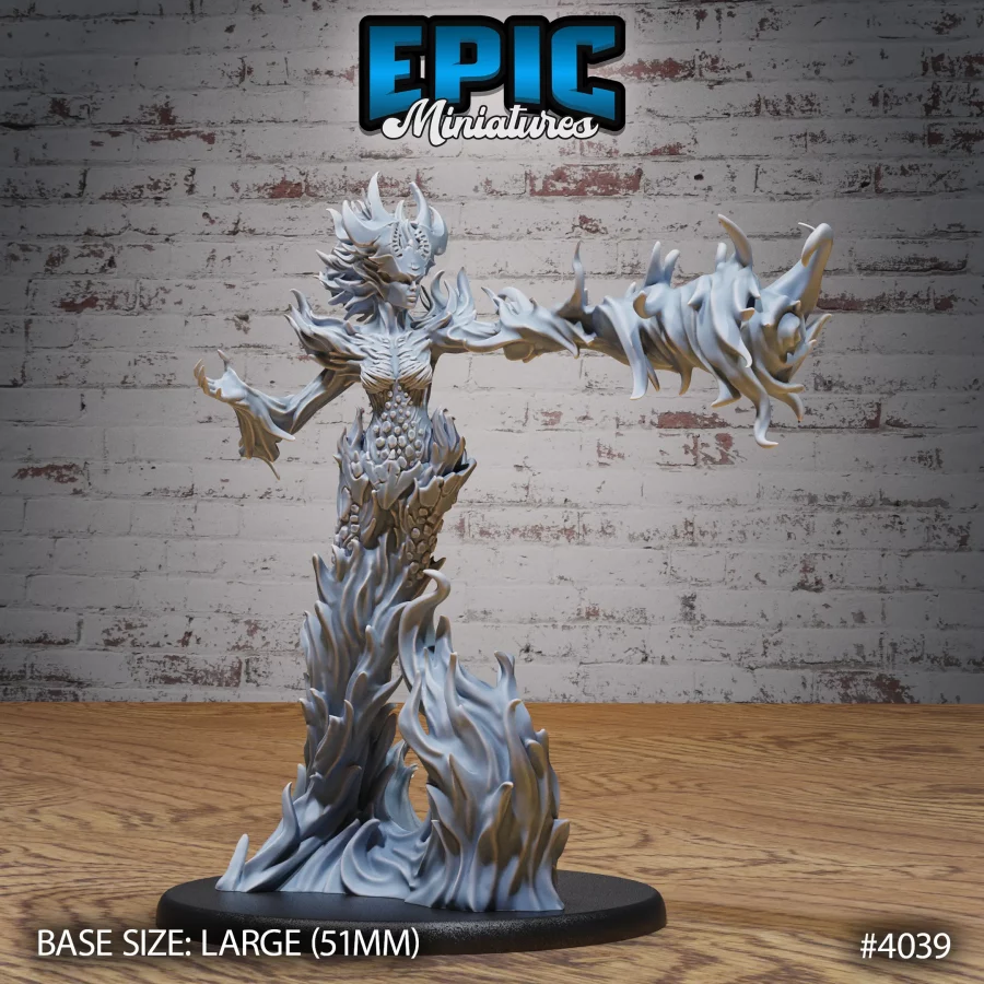 Fire Elemental Female Magic (Large)