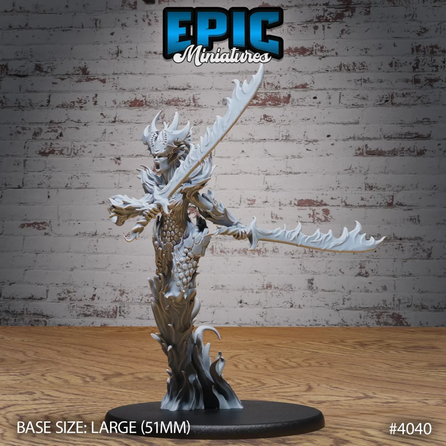 Fire Elemental Female Swords (Large)