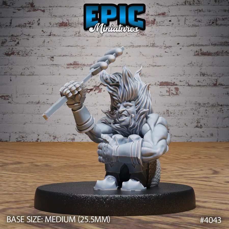 Fire Dwarf Sitting (Medium)