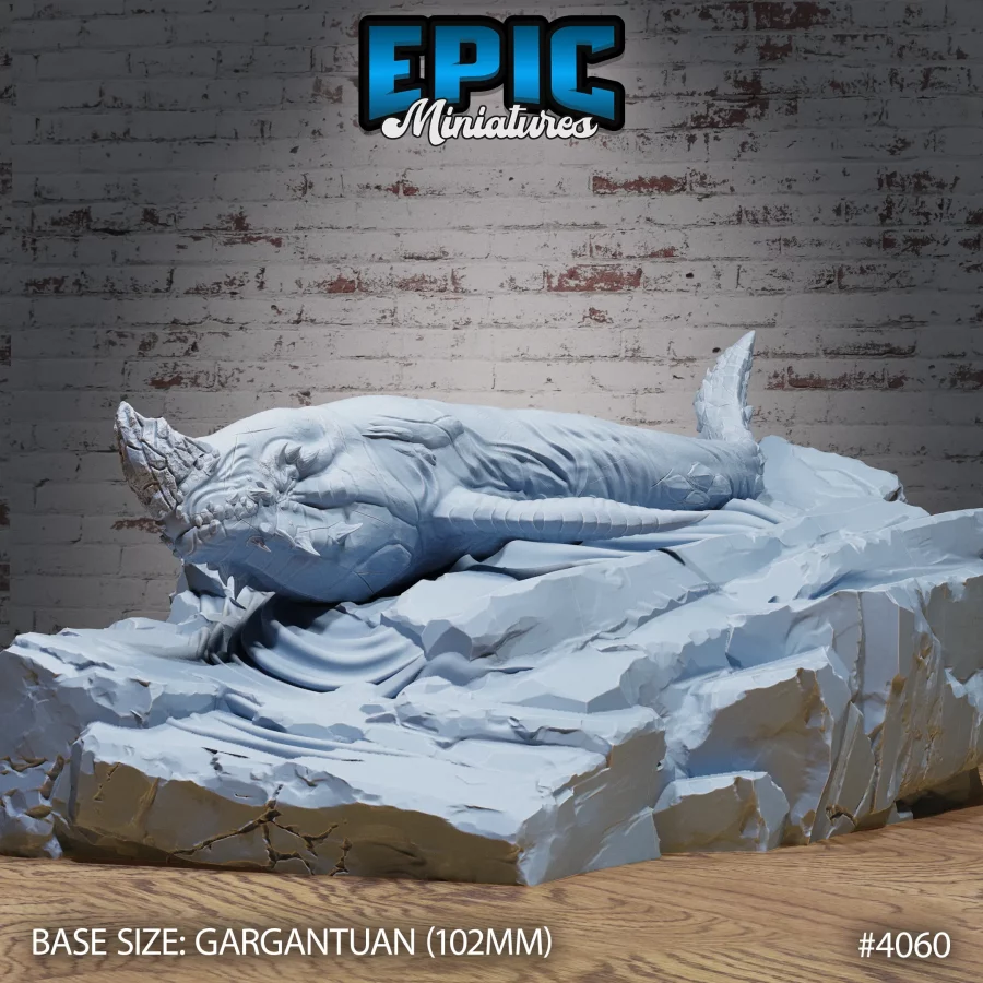 Lava Whale Laying (Gargantuan)