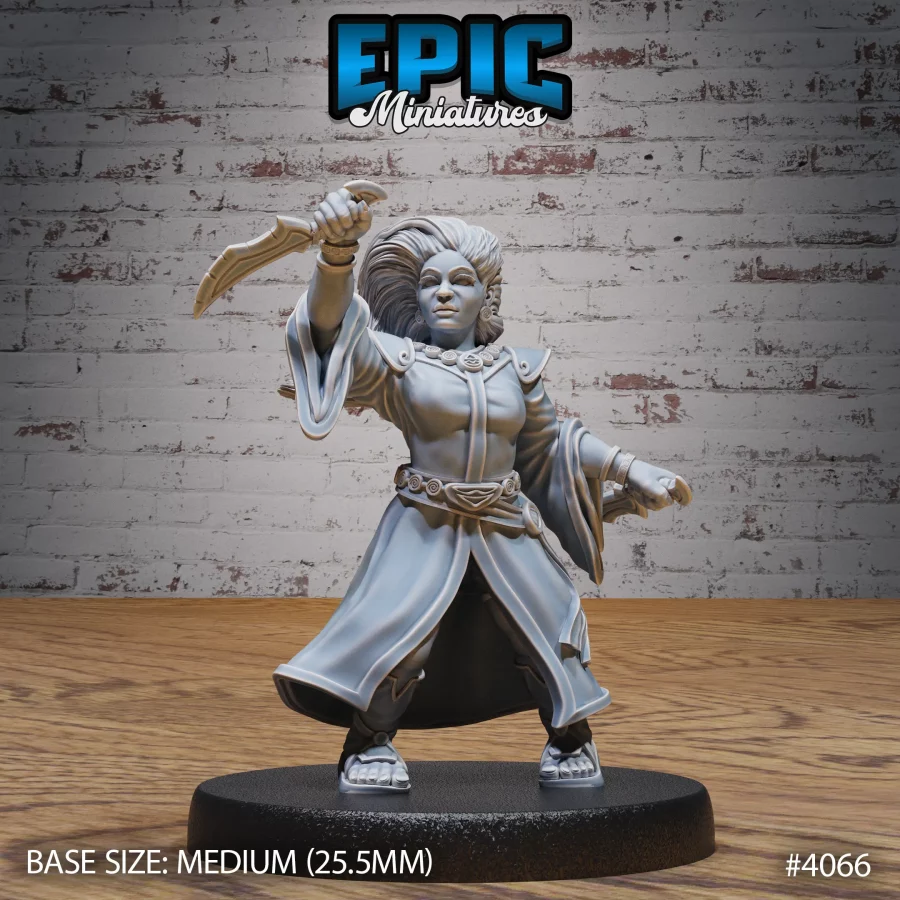 Dwarf Wind Mage Female Attack (Medium)