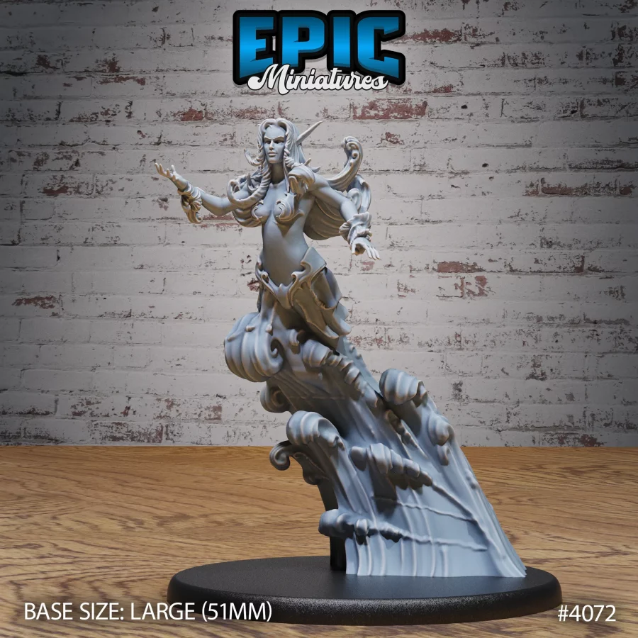 Water Elemental Female Wave (Large)