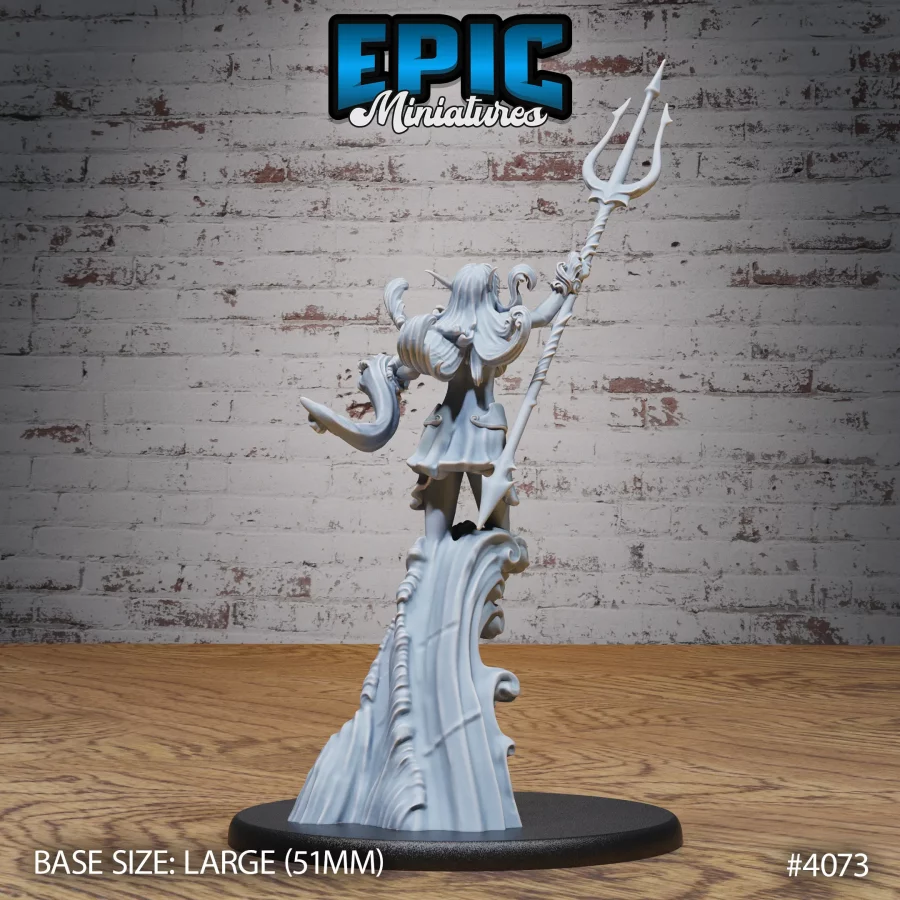 Water Elemental Female Trident (Large) - Image 2