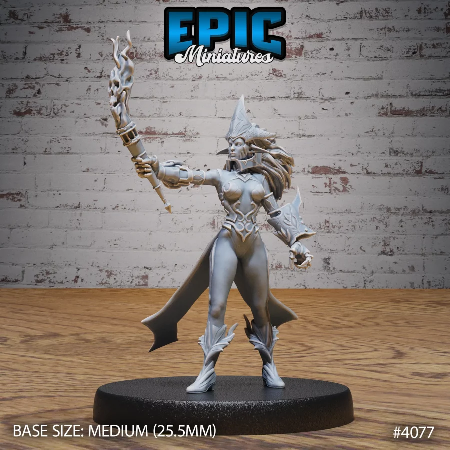 Fire Genasi Female - 2 Variations (Medium)