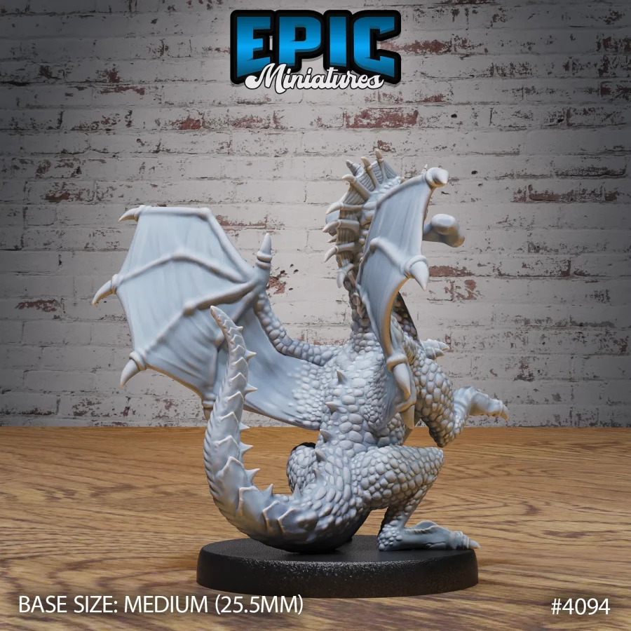 Green Dragon Wyrmling Playing (Medium) - Image 2