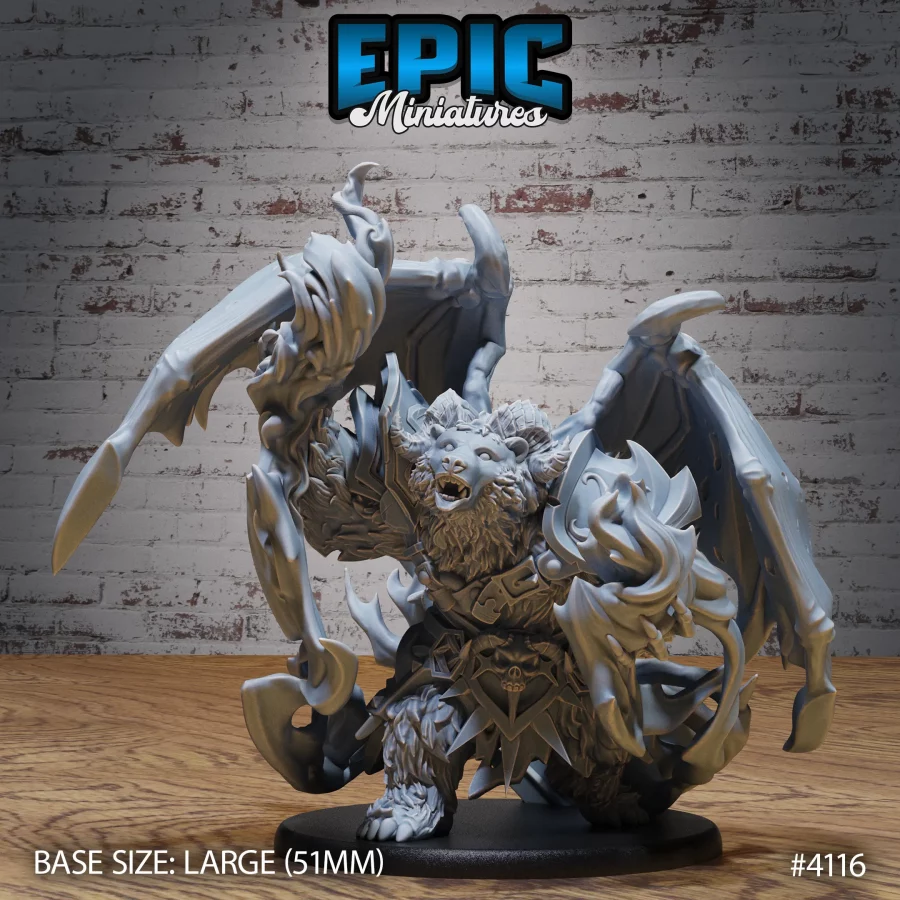 Winged Bear Druid Attack (Large)
