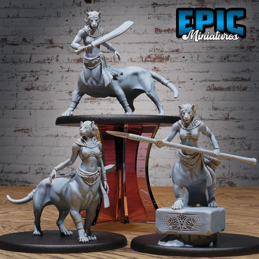 Lion Centaur Bastet Devotee Set
