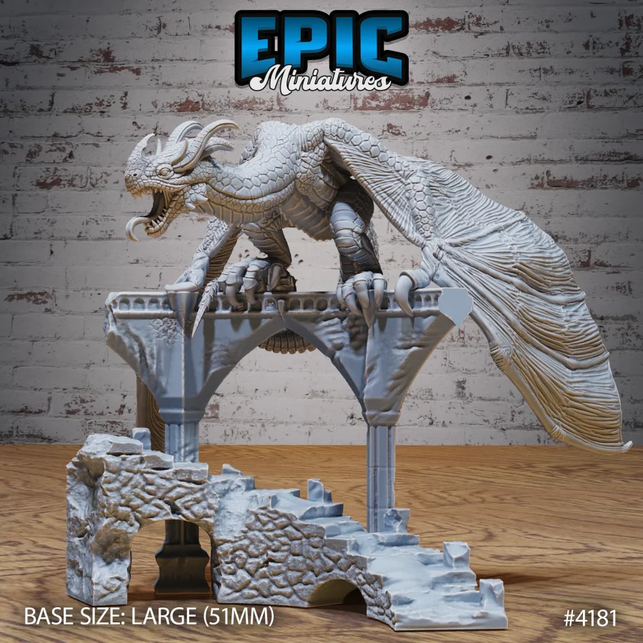 Mountain Wyvern Ruins / Mountain Wyvern Mount / Mountain Wyvern Attacking Set - Image 2