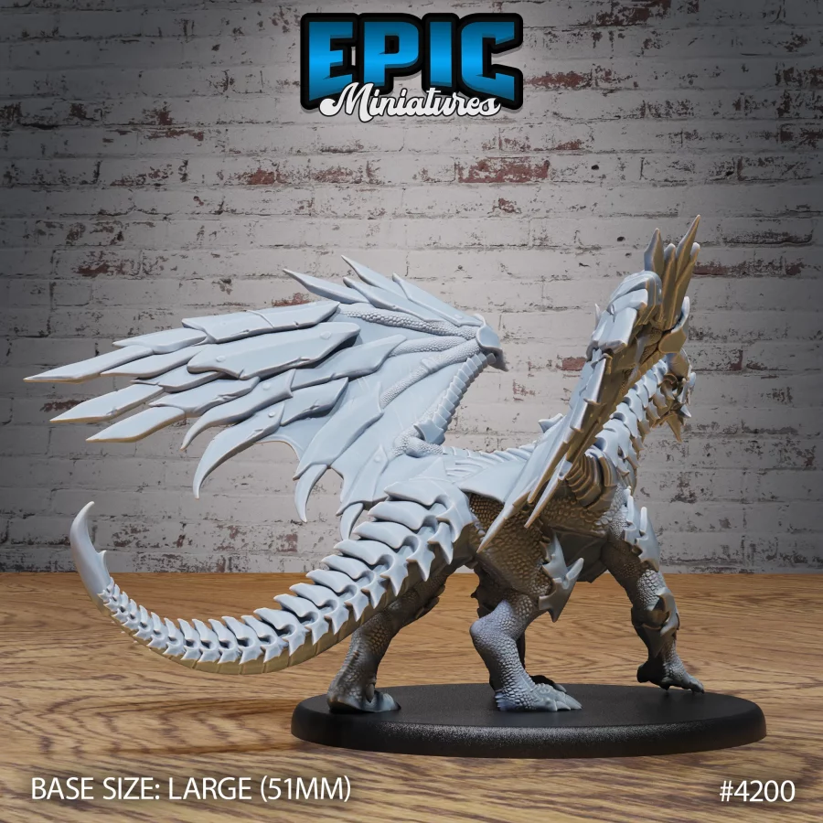 Armored Dragon & Dragonborn Rider - 2 Variations (Large) - Image 5