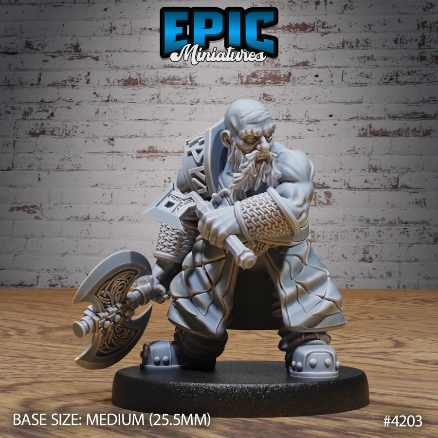 Dwarf Tribe Axe Warrior (Medium)