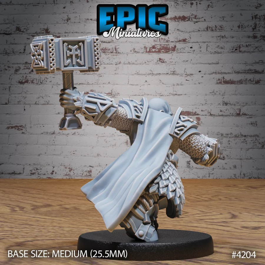 Dwarf Tribe Hammer Warrior (Medium) - Image 2