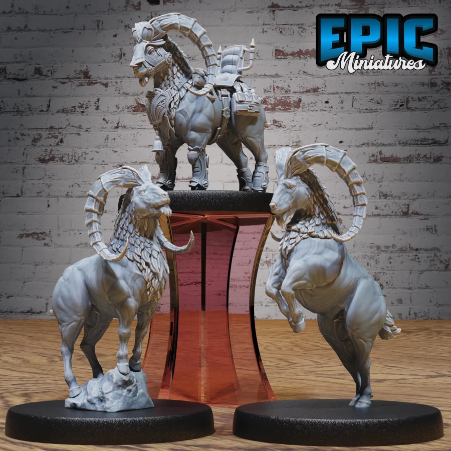 Goat Wild / Goat Wild Attacking / Goat Mount Set