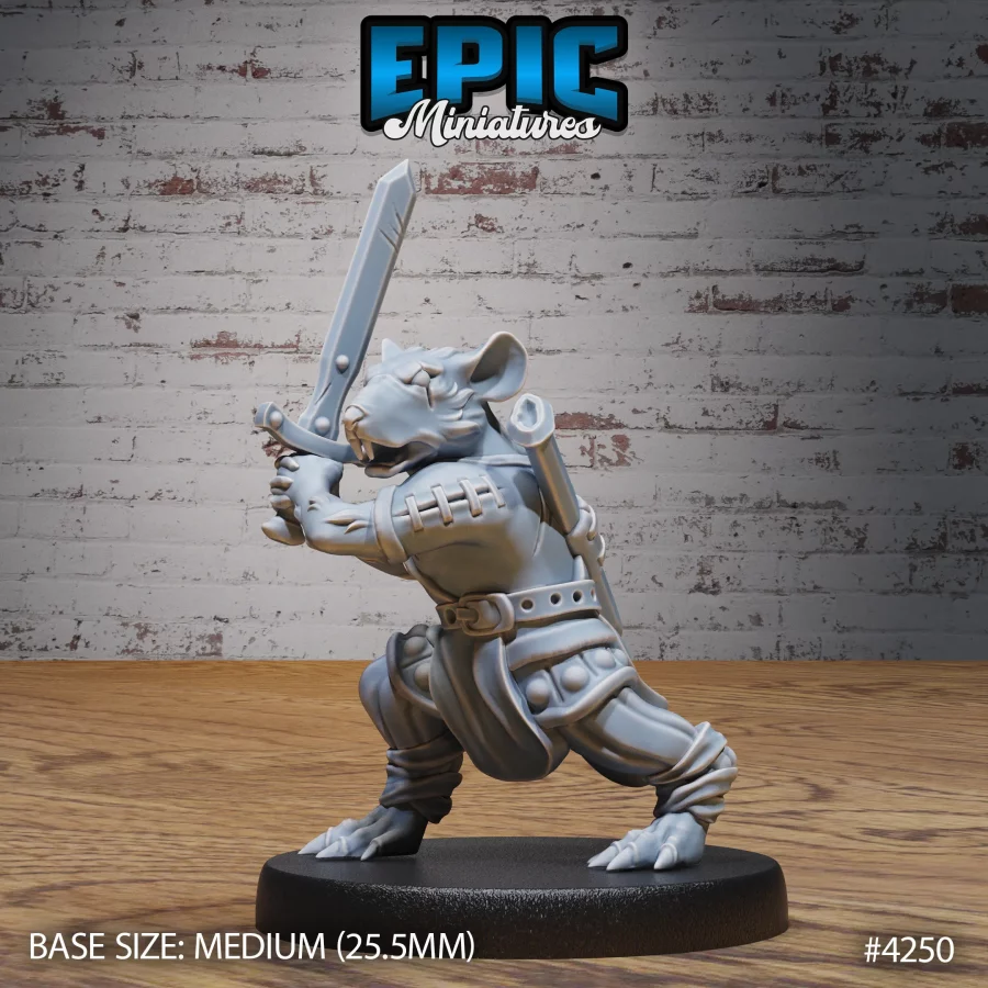 Rat Folk Tribe Warrior (Medium)