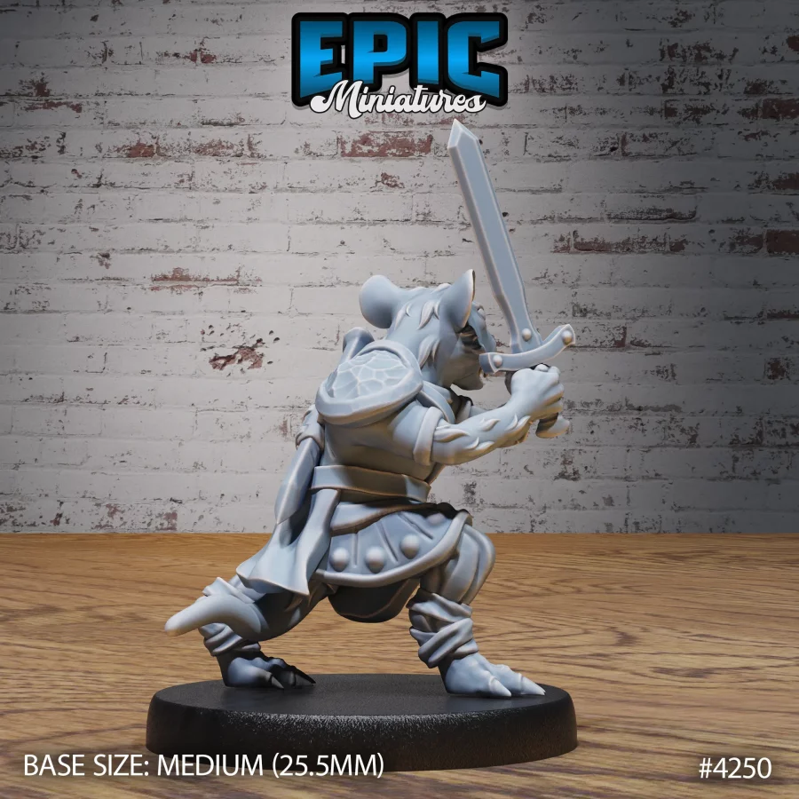 Rat Folk Tribe Warrior (Medium) - Image 2