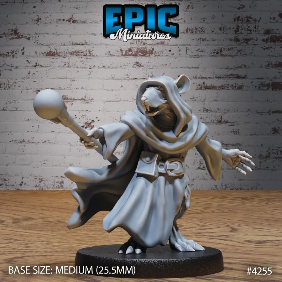 Rat Folk Tribe Wizard (Medium)