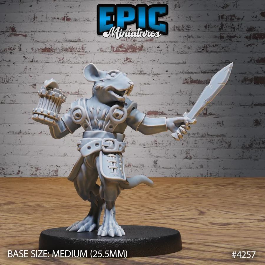 Rat Folk Tribe Drunk (Medium)
