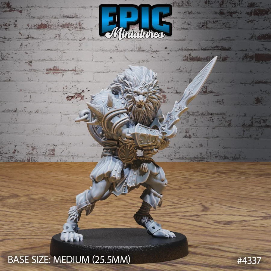 Nemean Lion Folk Block (Medium)