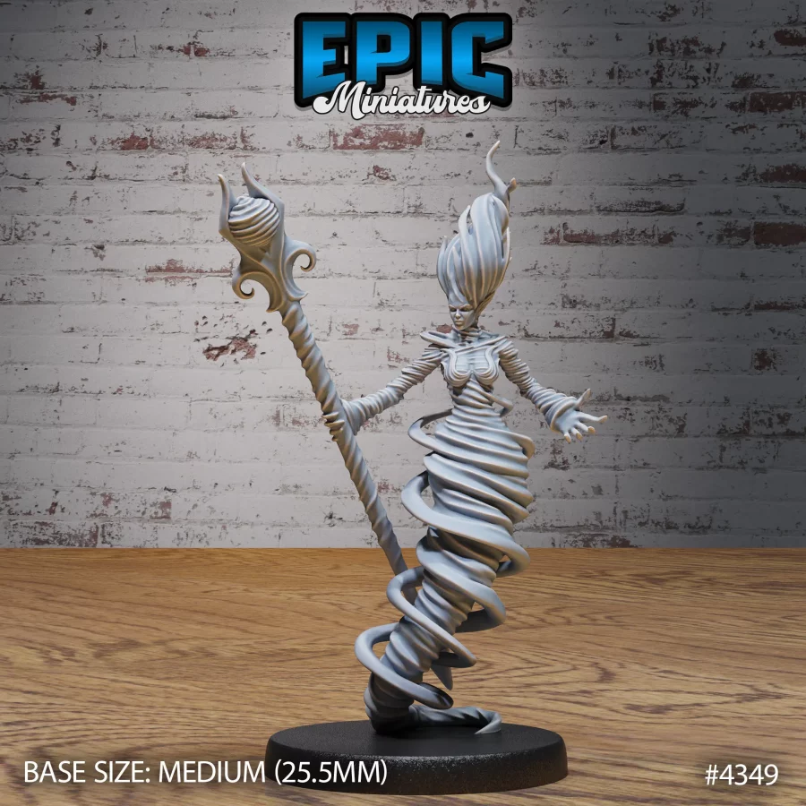 Air Elemental Female Staff (Medium)