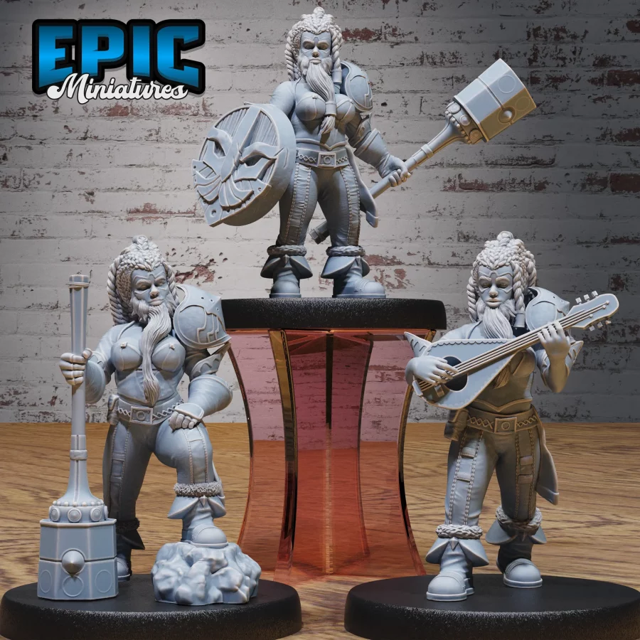 Bearded Female Dwarf Set