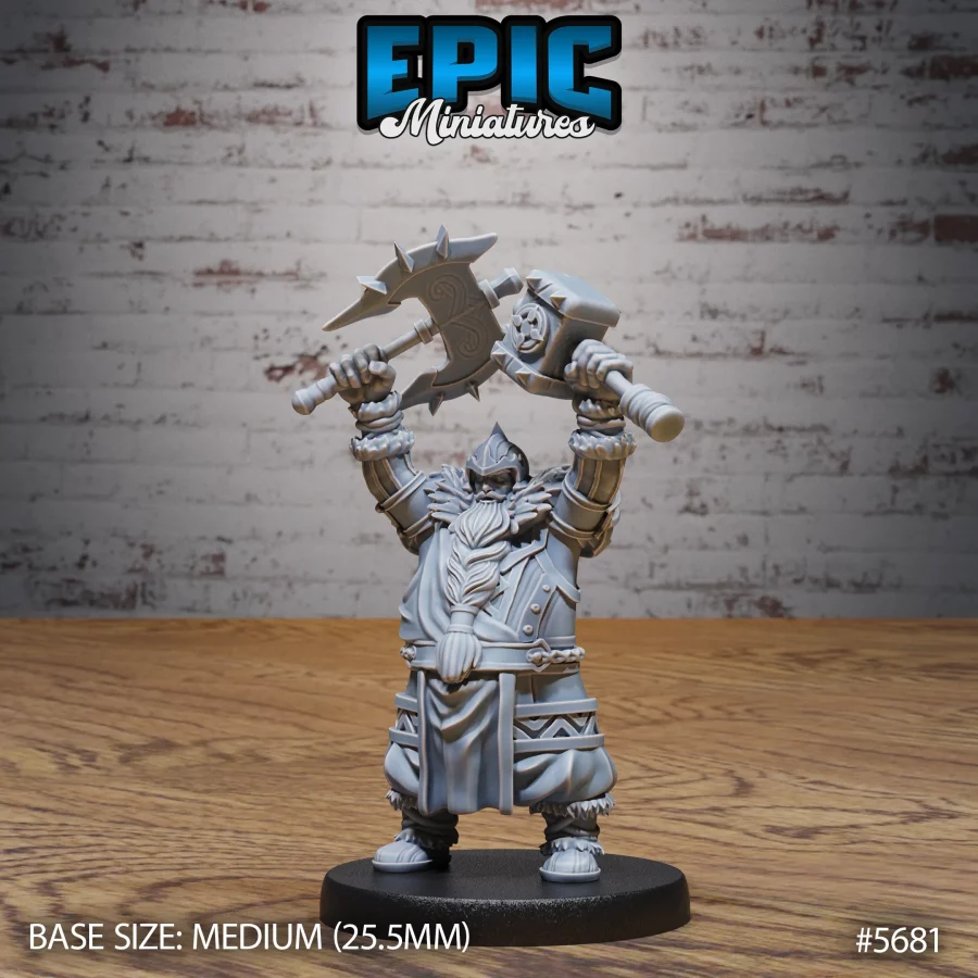 Dwarf Fighter Victory (Medium)