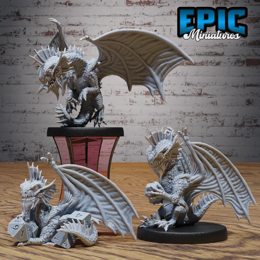 Silver Dragon Wyrmling Set