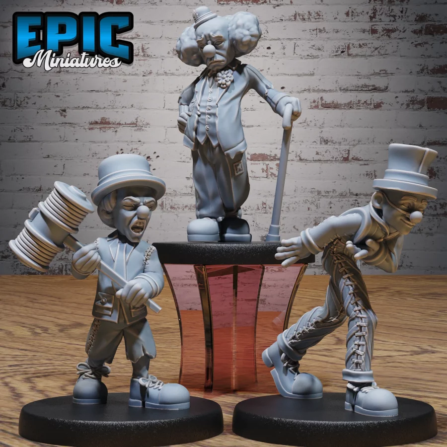 Sad Clown / Angry Clown / Bowing Clown Set
