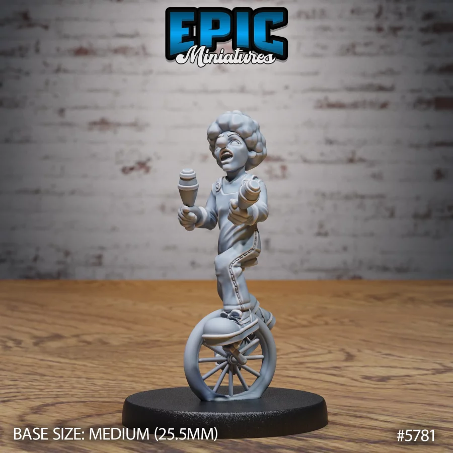 Shrugging Clown / Monocycle Clown / Punching Clown / Mocking Clown Set - Image 4