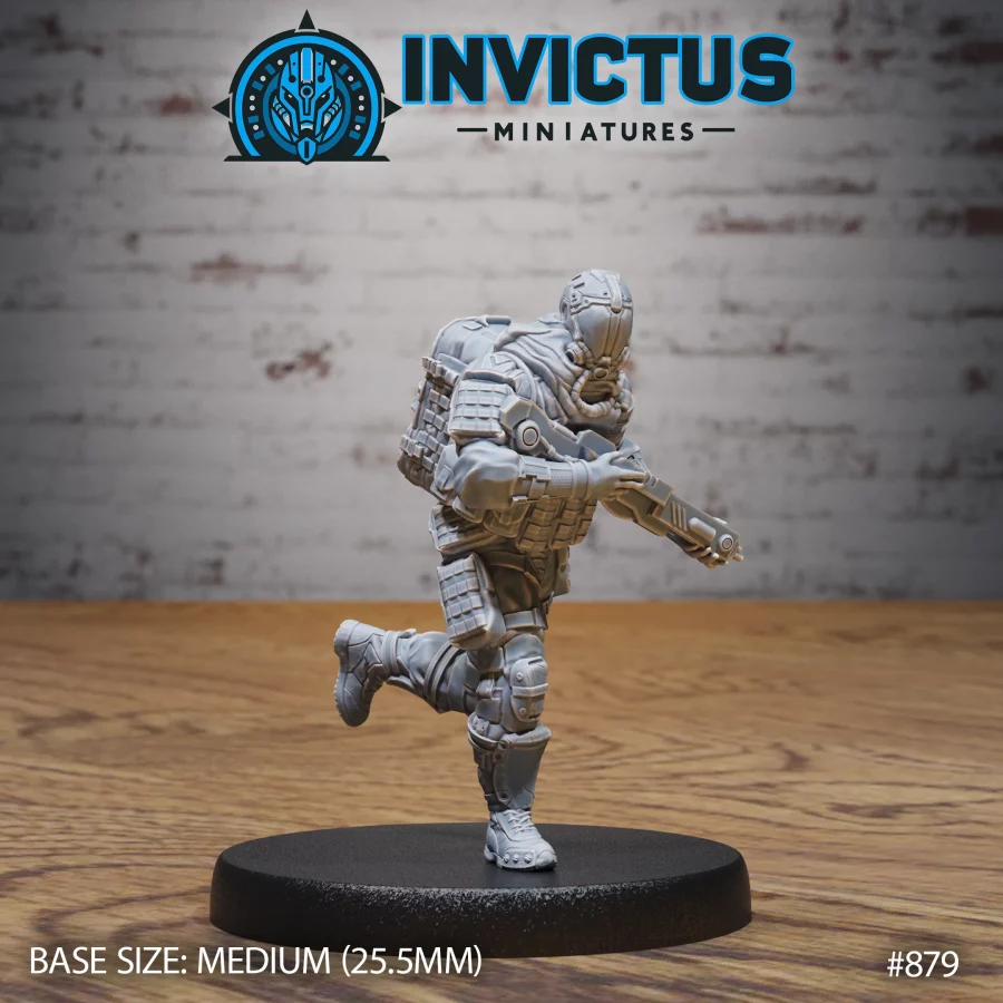 Veteran Soldier Running (Medium)