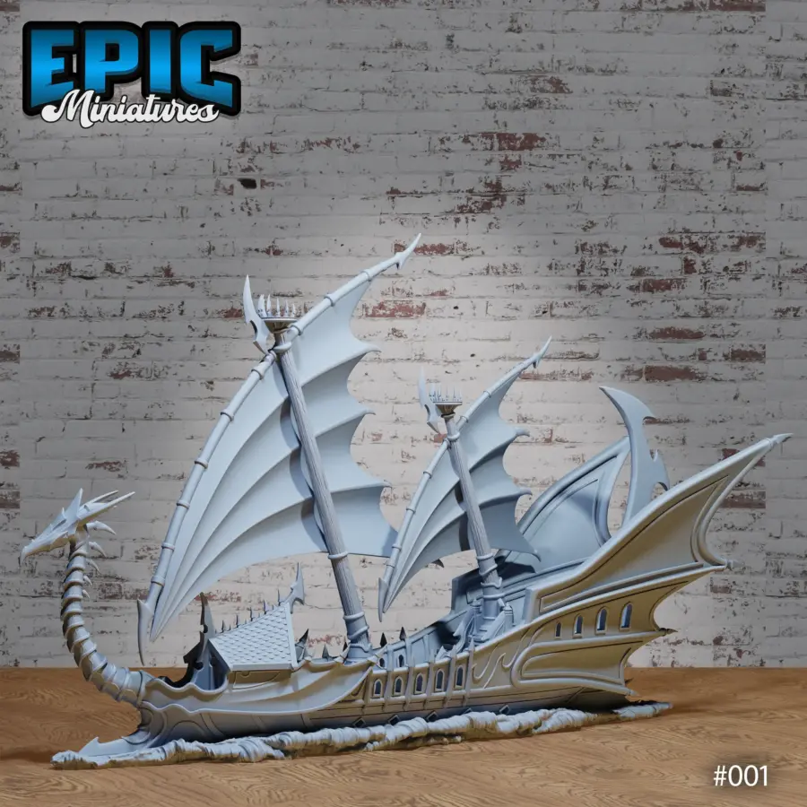 Dark Elf Ship - The Crescent