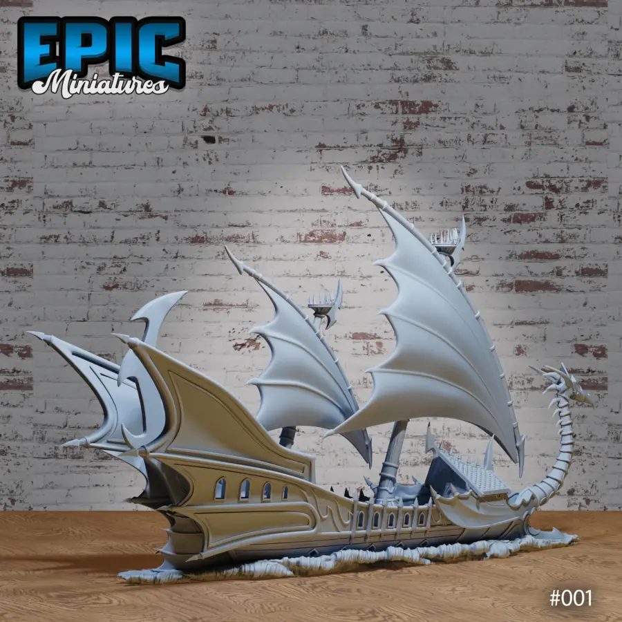 Dark Elf Ship - The Crescent - Image 2