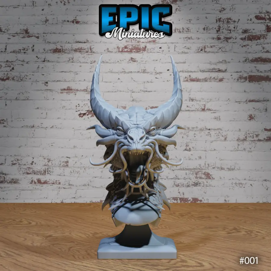 Gold Dragon Bust - Image 2