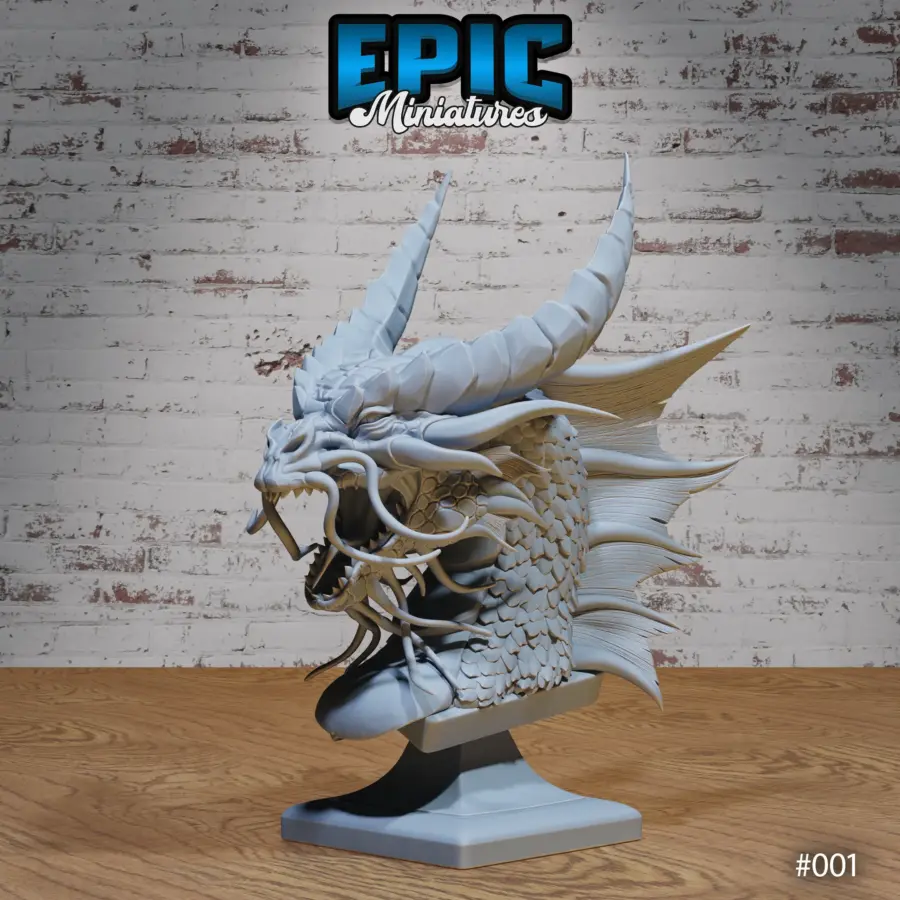 Gold Dragon Bust - Image 3