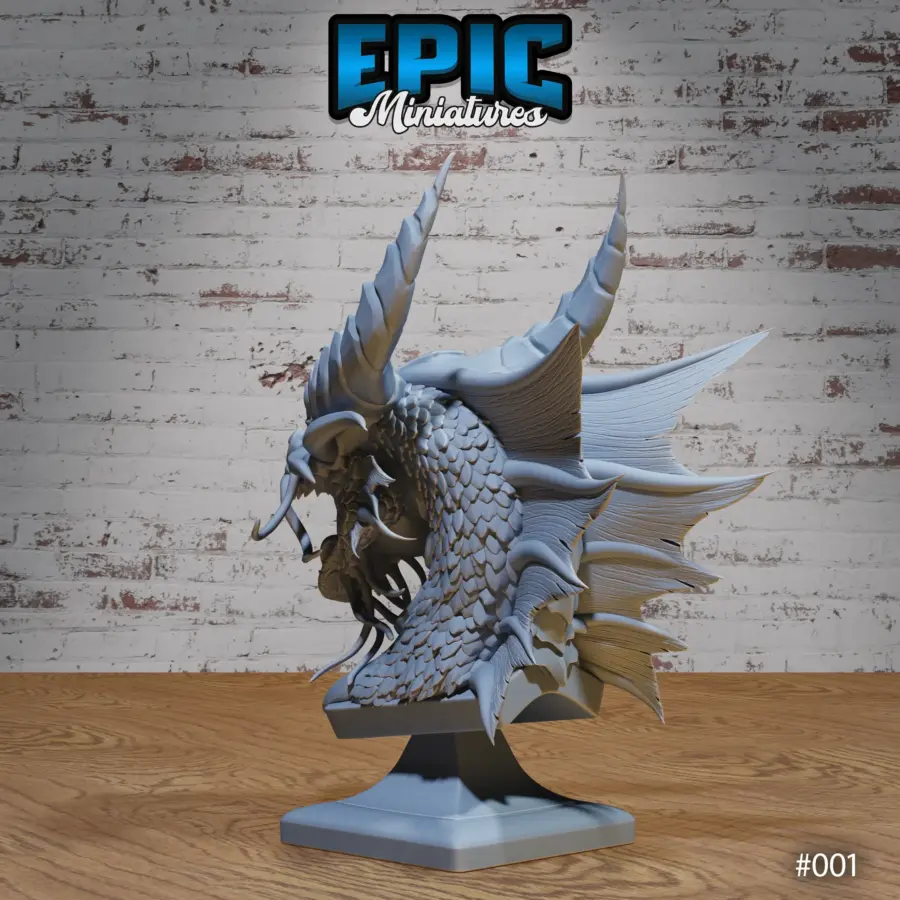 Gold Dragon Bust - Image 5