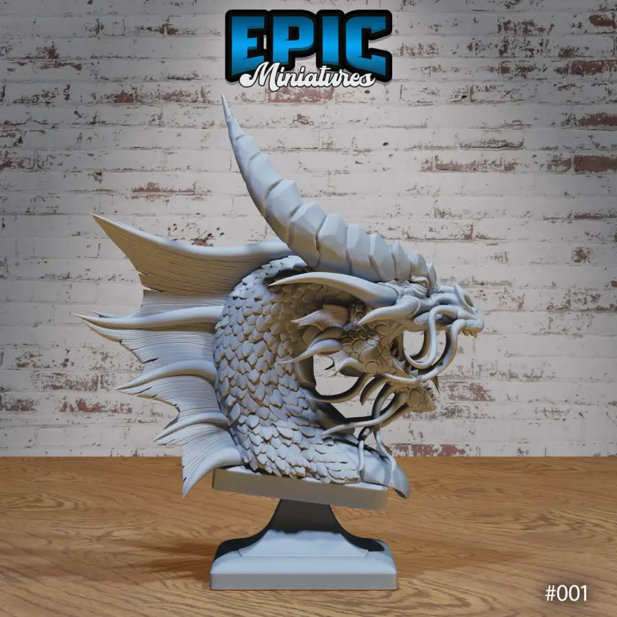 Gold Dragon Bust - Image 8