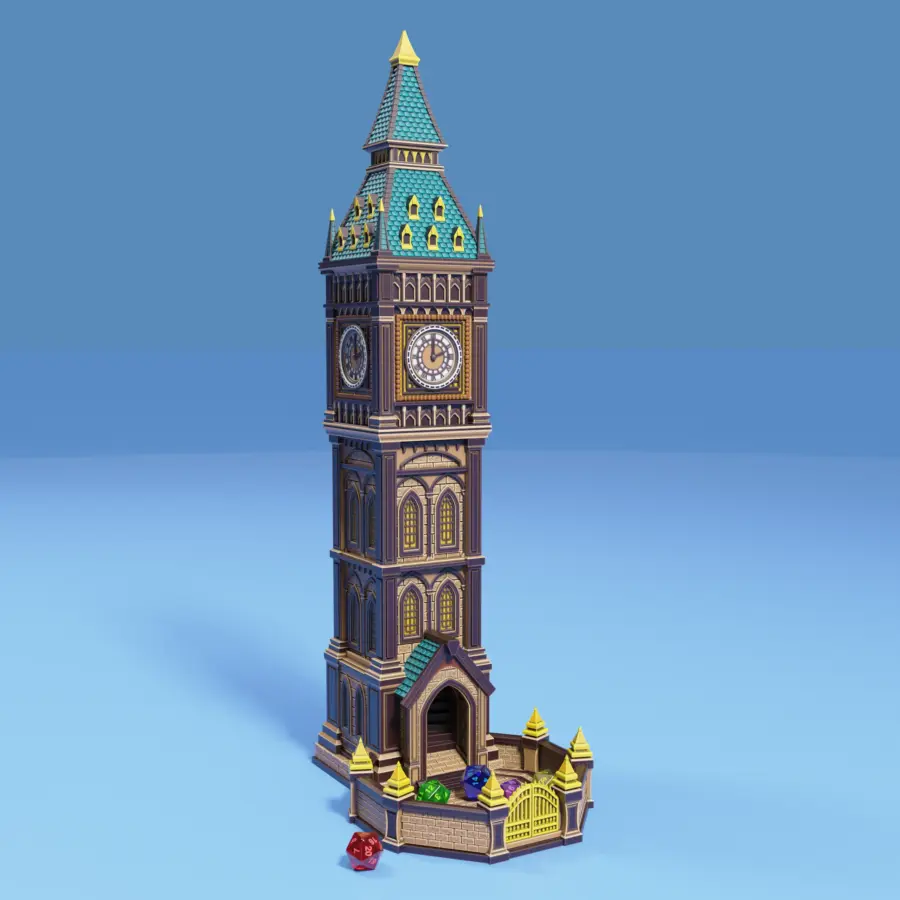 Clocktower Dice Tower