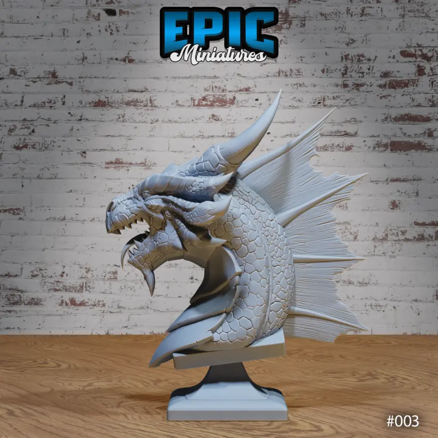 Bronze Dragon Bust - Image 2