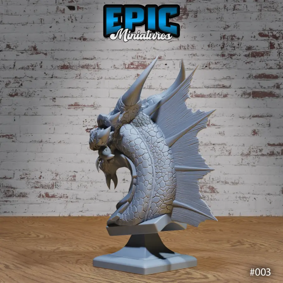Bronze Dragon Bust - Image 3