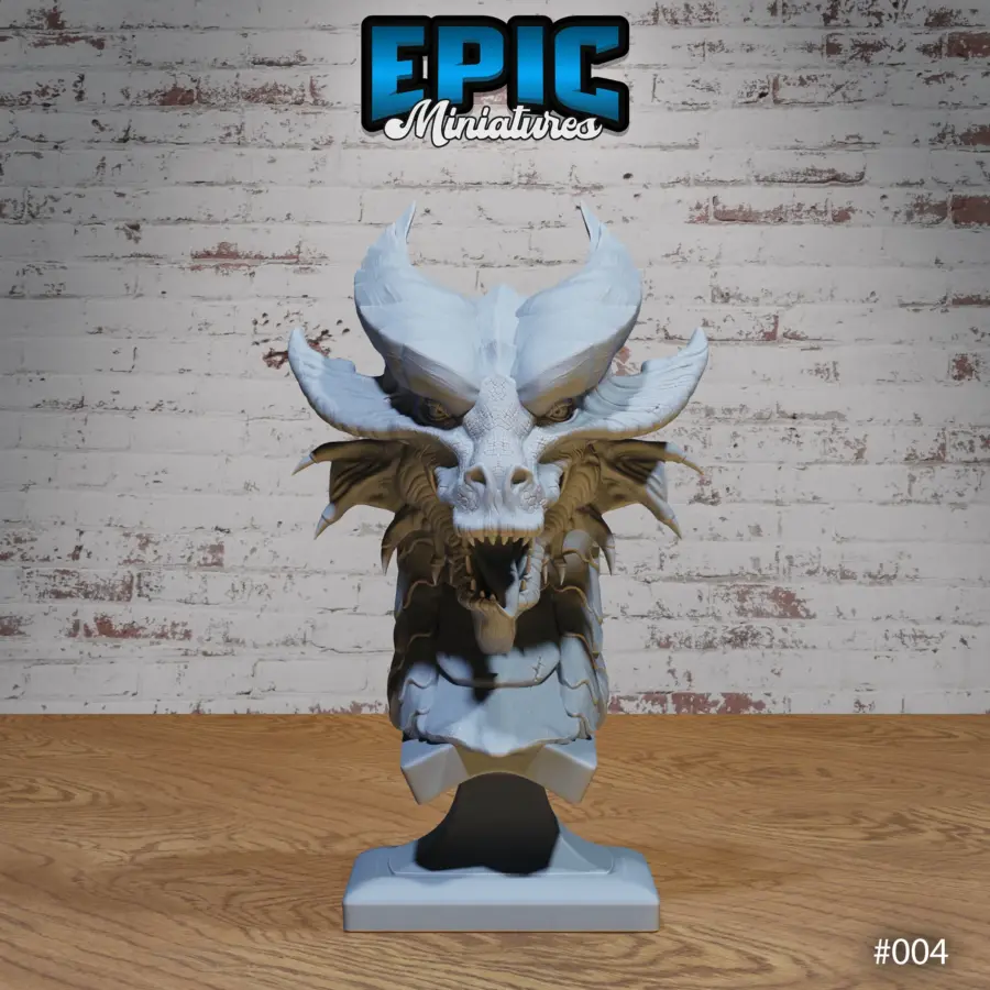 Copper Dragon Bust - Image 3