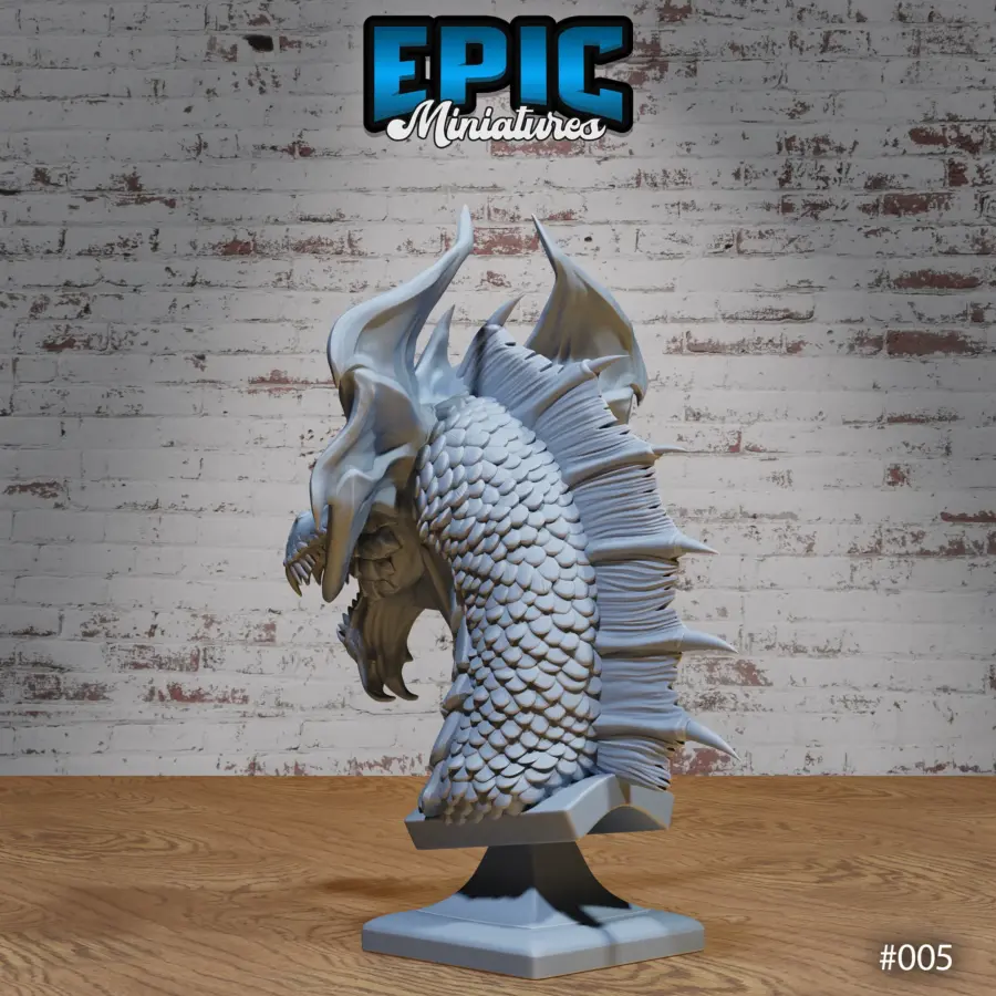 Brass Dragon Bust - Image 2