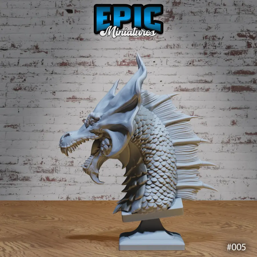 Brass Dragon Bust - Image 3