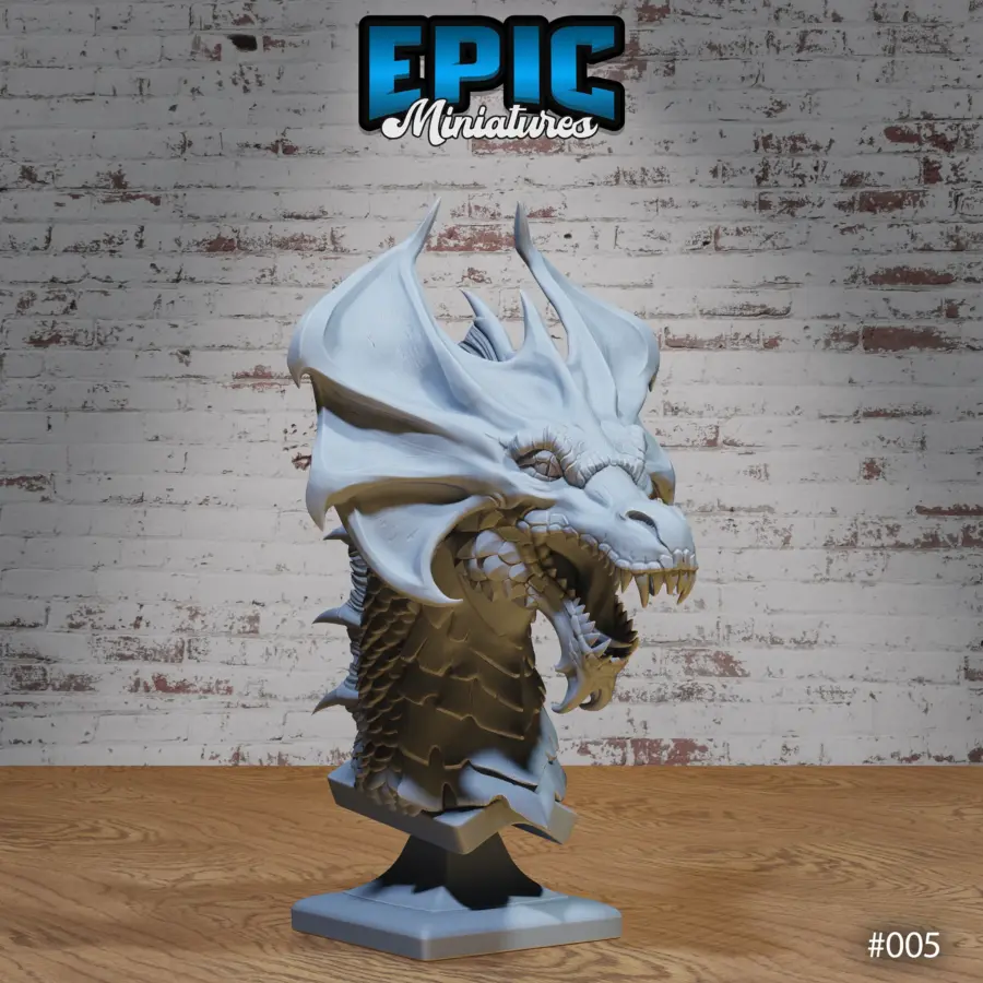 Brass Dragon Bust - Image 5