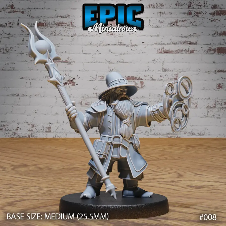 Dwarf Army Wizard (Medium)