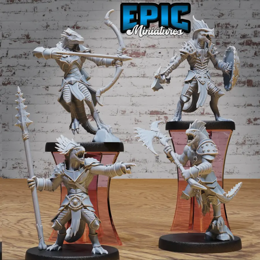 Lizard Folk Army Axe / Lizard Folk Army Spear / Lizard Folk Army Axe & Shield / Lizard Folk Army Archer Set