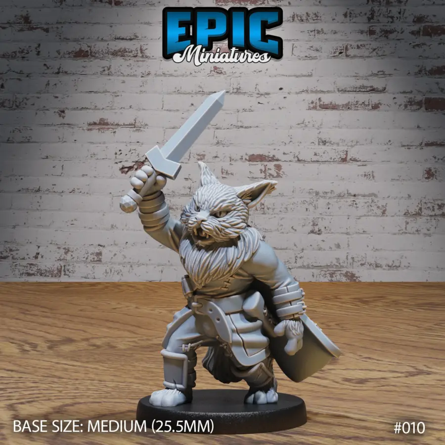 Cat Tribe Warrior (Medium)