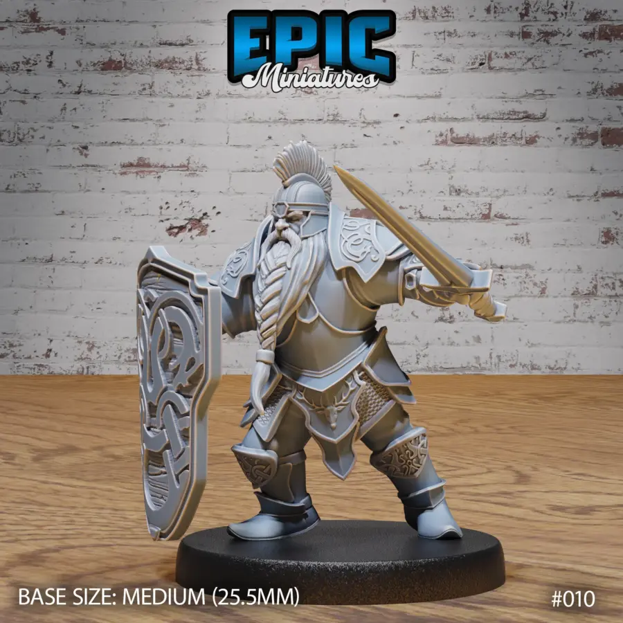 Dwarf Army Sword & Shield (Medium)